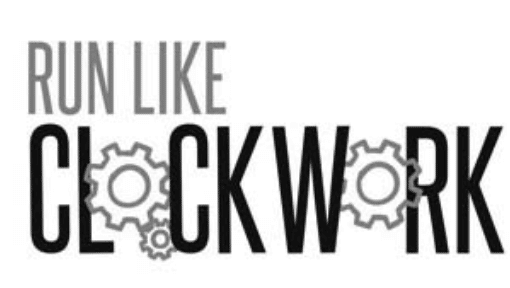 1Run Like Clockwork logo